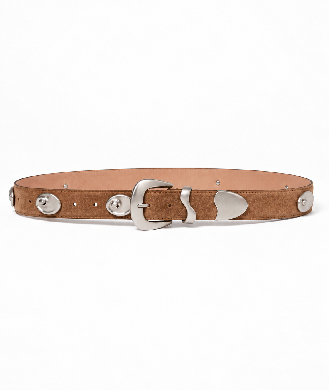 Huberta Belt Silver Camel