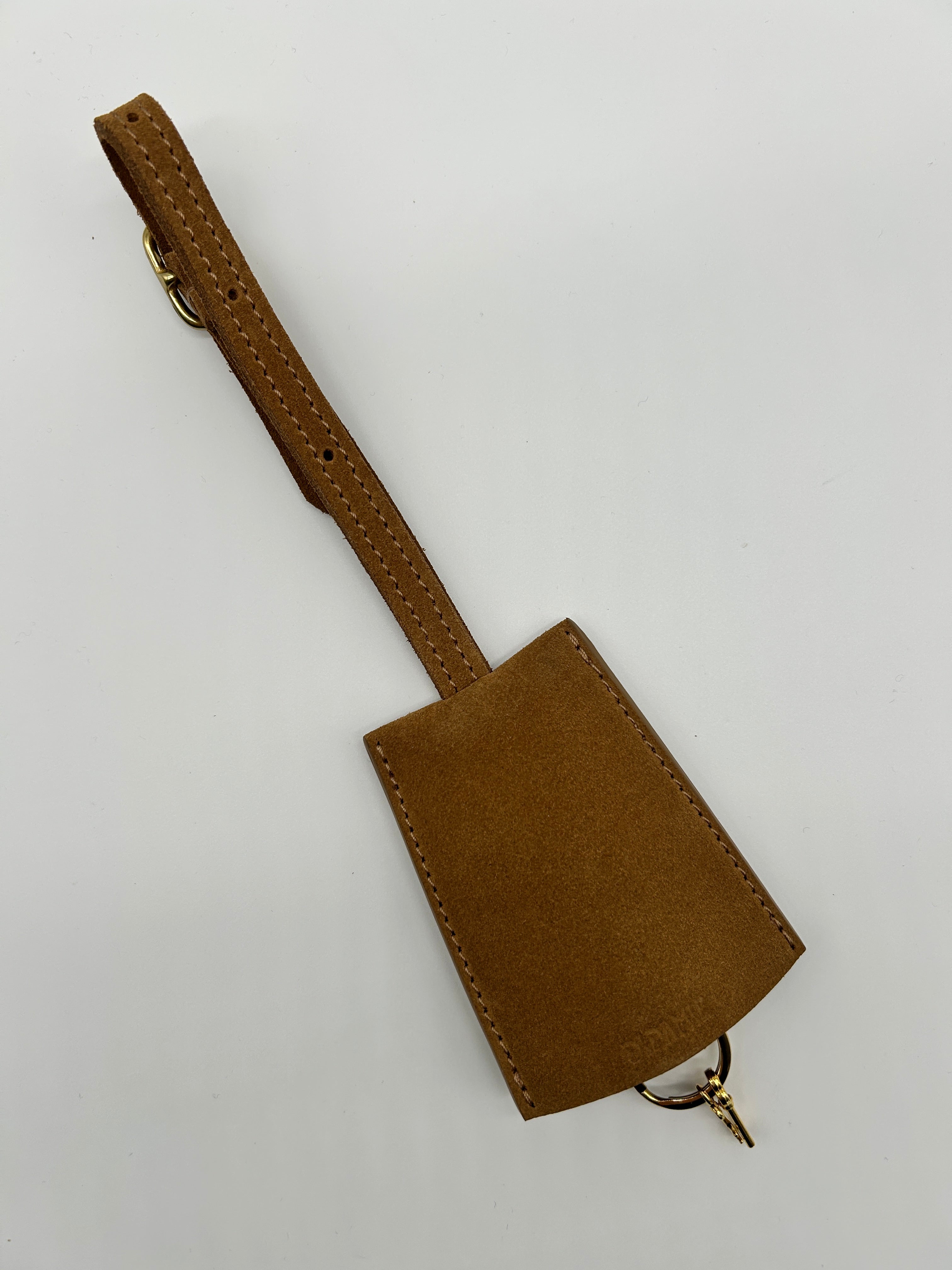 Keychain – Light Brown Suede
